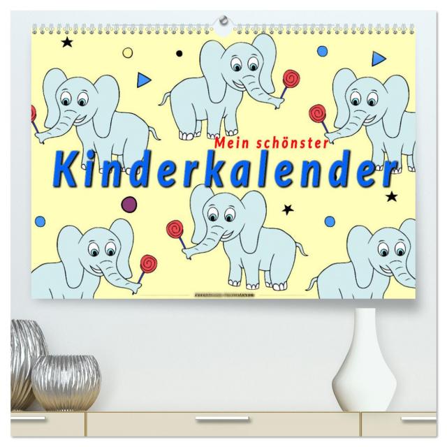Mein schönster Kinderkalender (hochwertiger Premium Wandkalender 2025 DIN A2 quer), Kunstdruck in Hochglanz