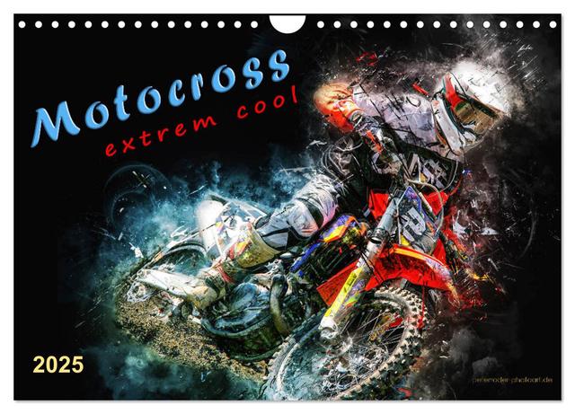 Motocross - extrem cool (Wandkalender 2025 DIN A4 quer), CALVENDO Monatskalender
