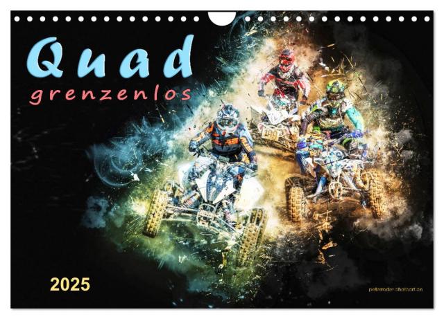 Quad grenzenlos (Wandkalender 2025 DIN A4 quer), CALVENDO Monatskalender