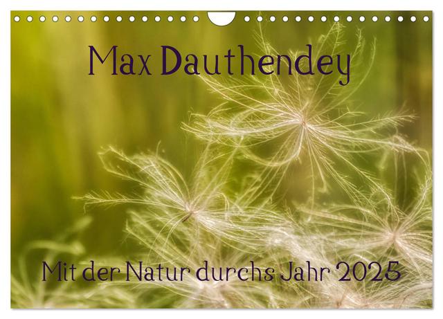 Max Dauthendey - Mit der Natur durchs Jahr (Wandkalender 2025 DIN A4 quer), CALVENDO Monatskalender