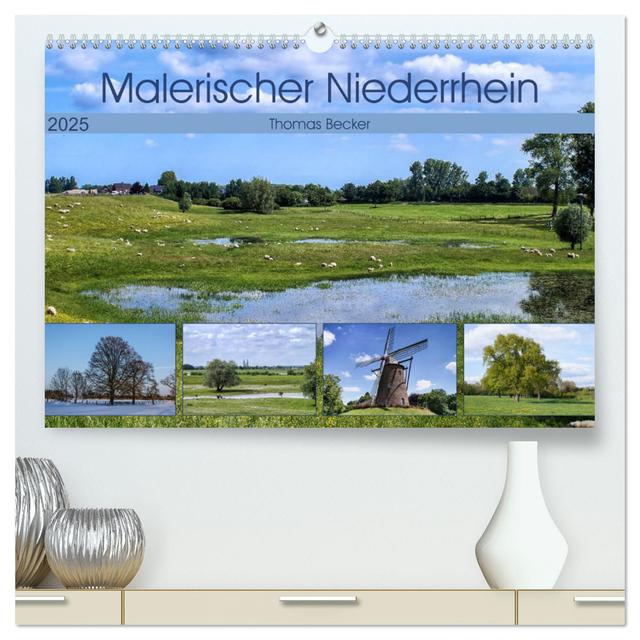 Malerischer Niederrhein (hochwertiger Premium Wandkalender 2025 DIN A2 quer), Kunstdruck in Hochglanz