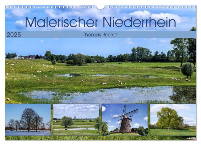 Malerischer Niederrhein (Wandkalender 2025 DIN A3 quer), CALVENDO Monatskalender