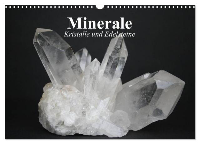 Minerale. Kristalle und Edelsteine (Wandkalender 2025 DIN A3 quer), CALVENDO Monatskalender