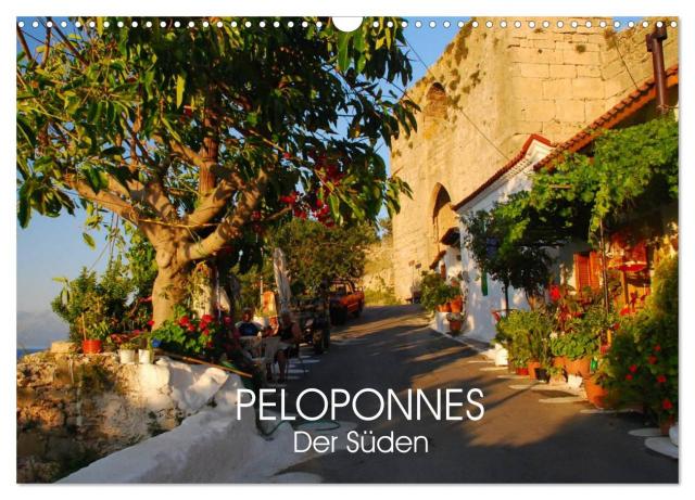 Peloponnes - Der Süden (Wandkalender 2025 DIN A3 quer), CALVENDO Monatskalender