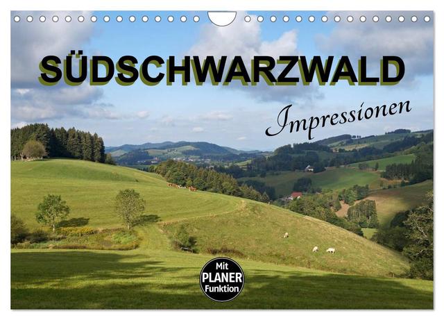 Südschwarzwald - Impressionen (Wandkalender 2025 DIN A4 quer), CALVENDO Monatskalender