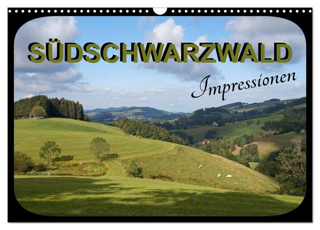 Südschwarzwald - Impressionen (Wandkalender 2025 DIN A3 quer), CALVENDO Monatskalender
