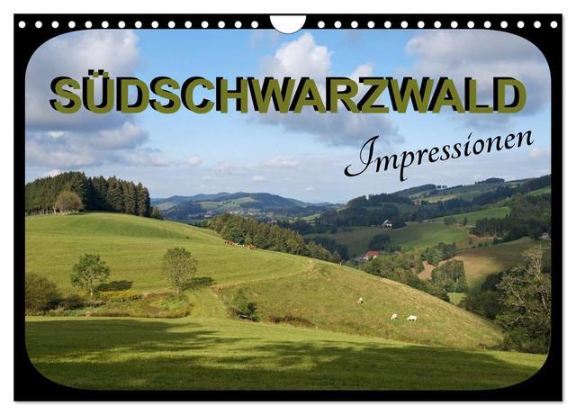 Südschwarzwald - Impressionen (Wandkalender 2025 DIN A4 quer), CALVENDO Monatskalender