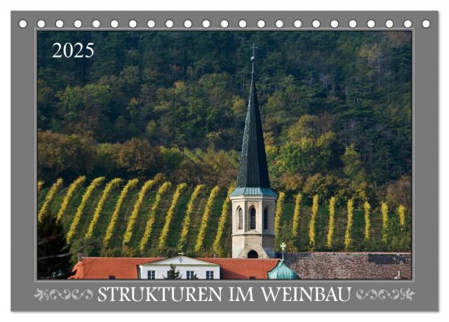 Strukturen im Weinbau (Tischkalender 2025 DIN A5 quer), CALVENDO Monatskalender