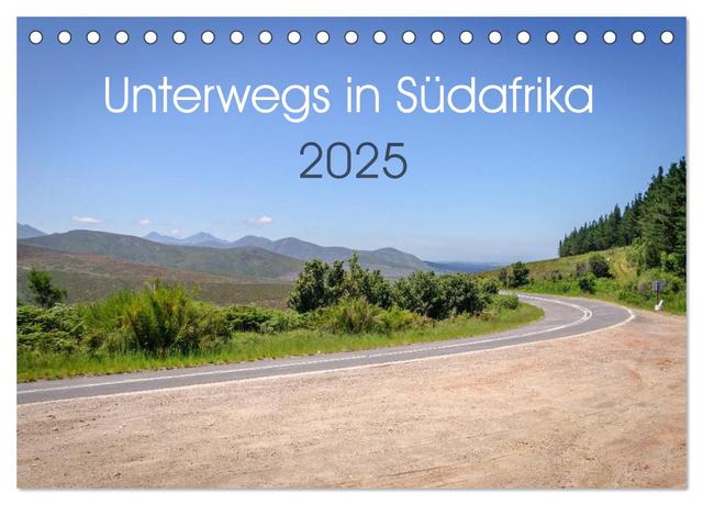 Unterwegs in Südafrika 2025 (Tischkalender 2025 DIN A5 quer), CALVENDO Monatskalender