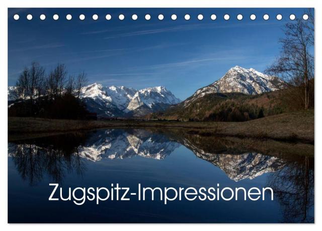 Zugspitz-Impressionen (Tischkalender 2025 DIN A5 quer), CALVENDO Monatskalender