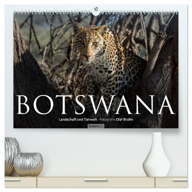 Botswana – Landschaft und Tierwelt (hochwertiger Premium Wandkalender 2025 DIN A2 quer), Kunstdruck in Hochglanz