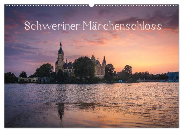 Schweriner Märchenschloss (Wandkalender 2025 DIN A2 quer), CALVENDO Monatskalender