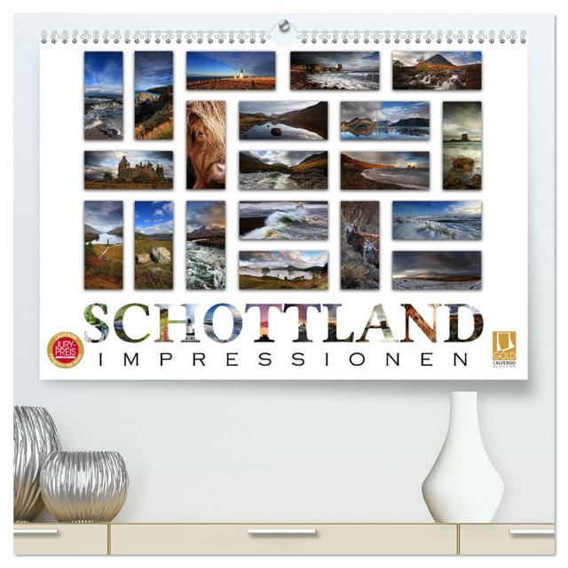 Schottland Impressionen (hochwertiger Premium Wandkalender 2025 DIN A2 quer), Kunstdruck in Hochglanz