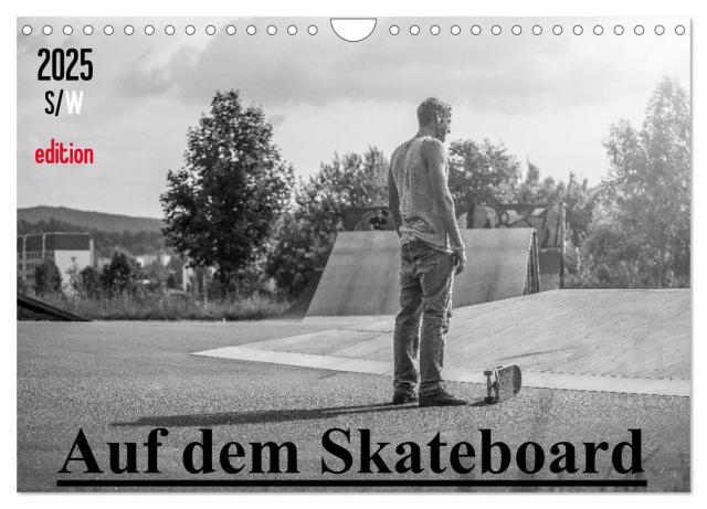 Auf dem Skateboard (Wandkalender 2025 DIN A4 quer), CALVENDO Monatskalender
