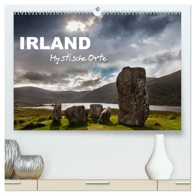 IRLAND - Mystische Orte (hochwertiger Premium Wandkalender 2025 DIN A2 quer), Kunstdruck in Hochglanz