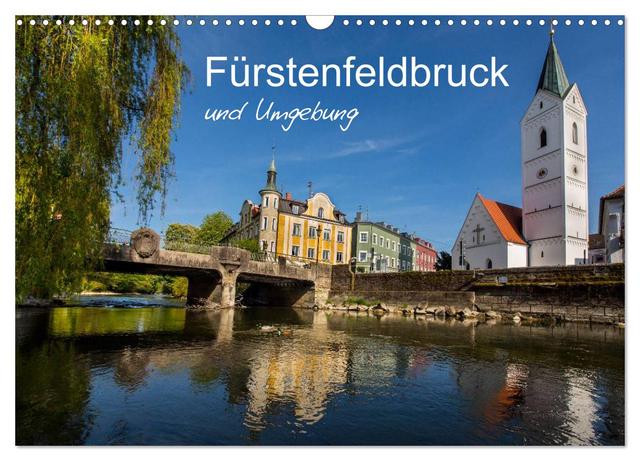 Fürstenfeldbruck und Umgebung (Wandkalender 2025 DIN A3 quer), CALVENDO Monatskalender