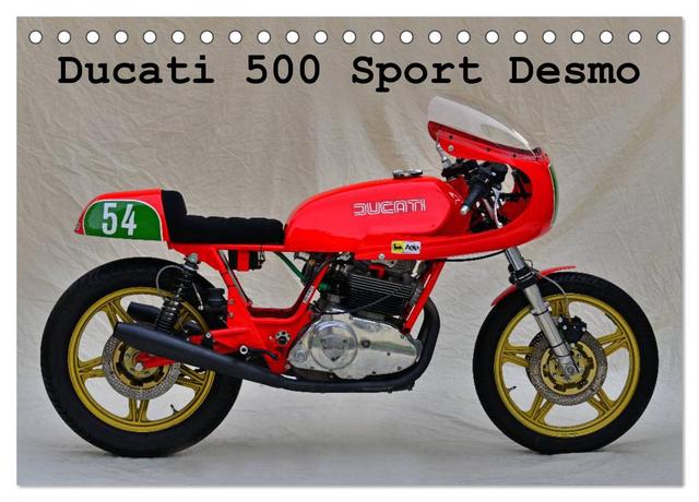 Ducati 500 Sport Desmo (Tischkalender 2025 DIN A5 quer), CALVENDO Monatskalender