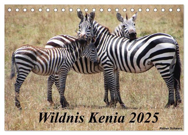 Wildnis Kenia 2025 (Tischkalender 2025 DIN A5 quer), CALVENDO Monatskalender