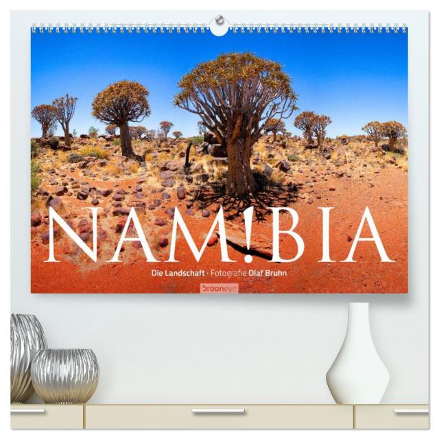 Namibia - Die Landschaft (hochwertiger Premium Wandkalender 2025 DIN A2 quer), Kunstdruck in Hochglanz