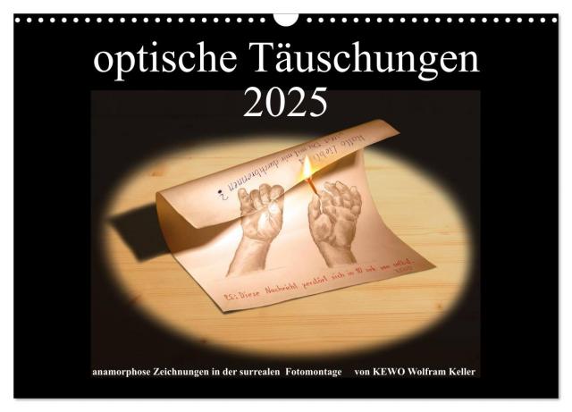 optische Täuschungen 2025 (Wandkalender 2025 DIN A3 quer), CALVENDO Monatskalender