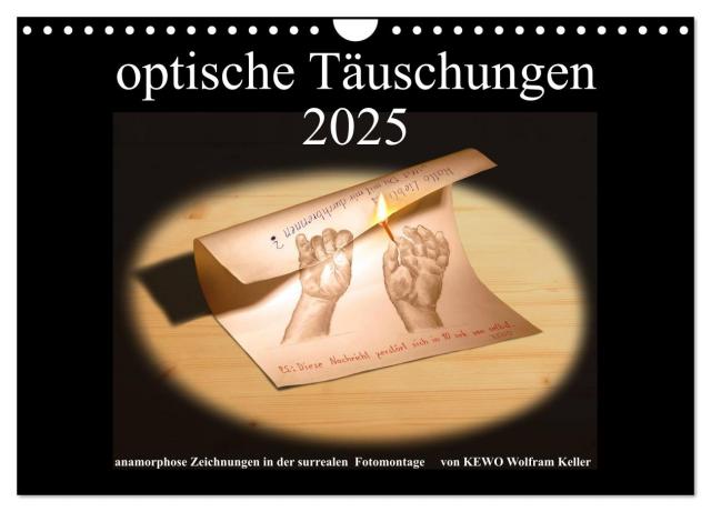 optische Täuschungen 2025 (Wandkalender 2025 DIN A4 quer), CALVENDO Monatskalender