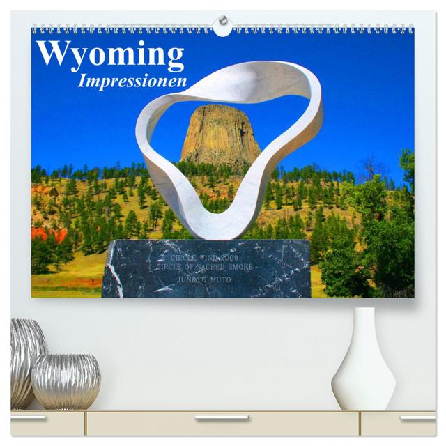 Wyoming • Impressionen (hochwertiger Premium Wandkalender 2025 DIN A2 quer), Kunstdruck in Hochglanz