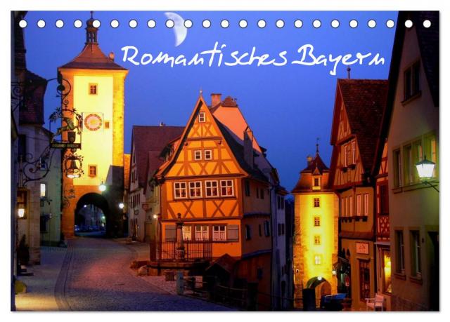 Romantisches Bayern (Tischkalender 2025 DIN A5 quer), CALVENDO Monatskalender