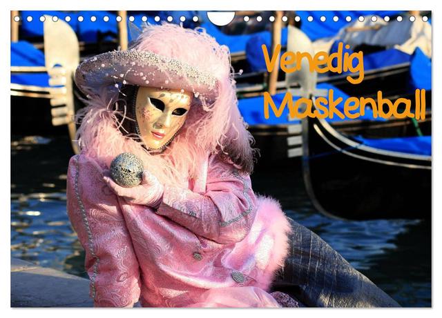 Venedig Maskenball (Wandkalender 2025 DIN A4 quer), CALVENDO Monatskalender