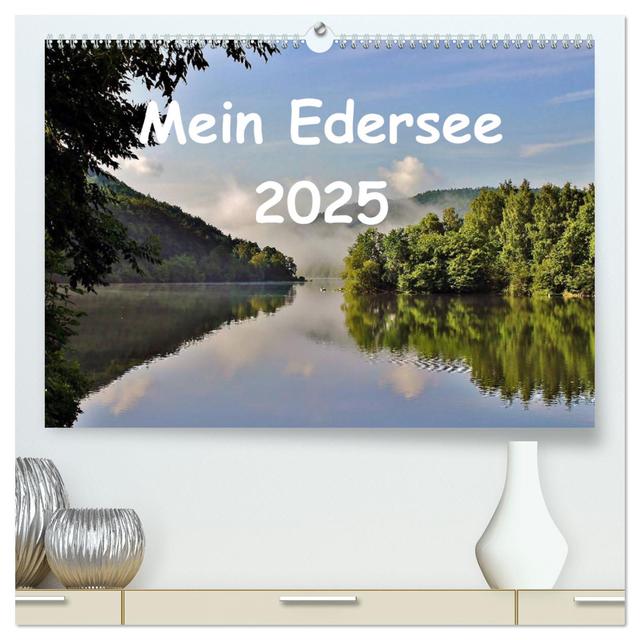 Mein Edersee 2025 (hochwertiger Premium Wandkalender 2025 DIN A2 quer), Kunstdruck in Hochglanz