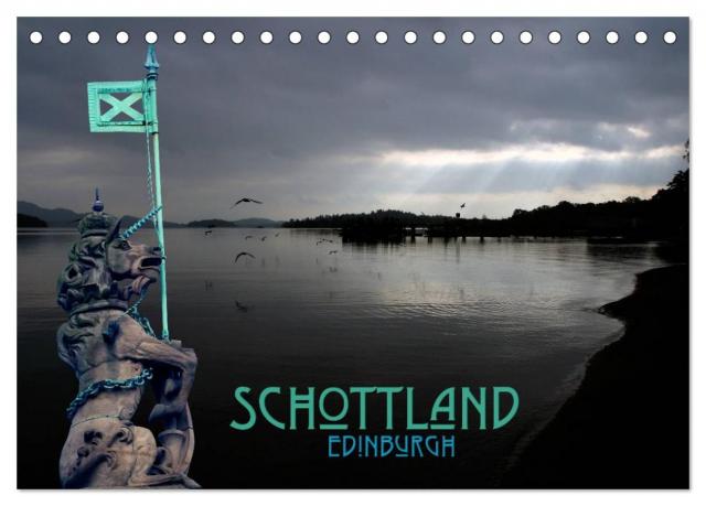 Schottland und Edinburgh (Tischkalender 2025 DIN A5 quer), CALVENDO Monatskalender