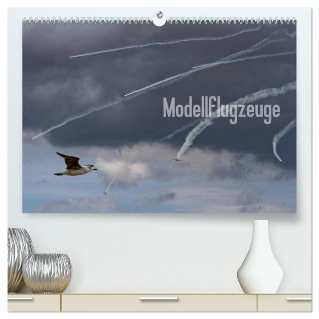 Modellflugzeuge Nr. 1 / 2025 (hochwertiger Premium Wandkalender 2025 DIN A2 quer), Kunstdruck in Hochglanz