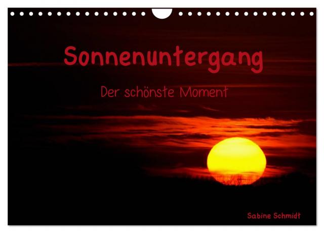 Sonnenuntergang (Wandkalender 2025 DIN A4 quer), CALVENDO Monatskalender