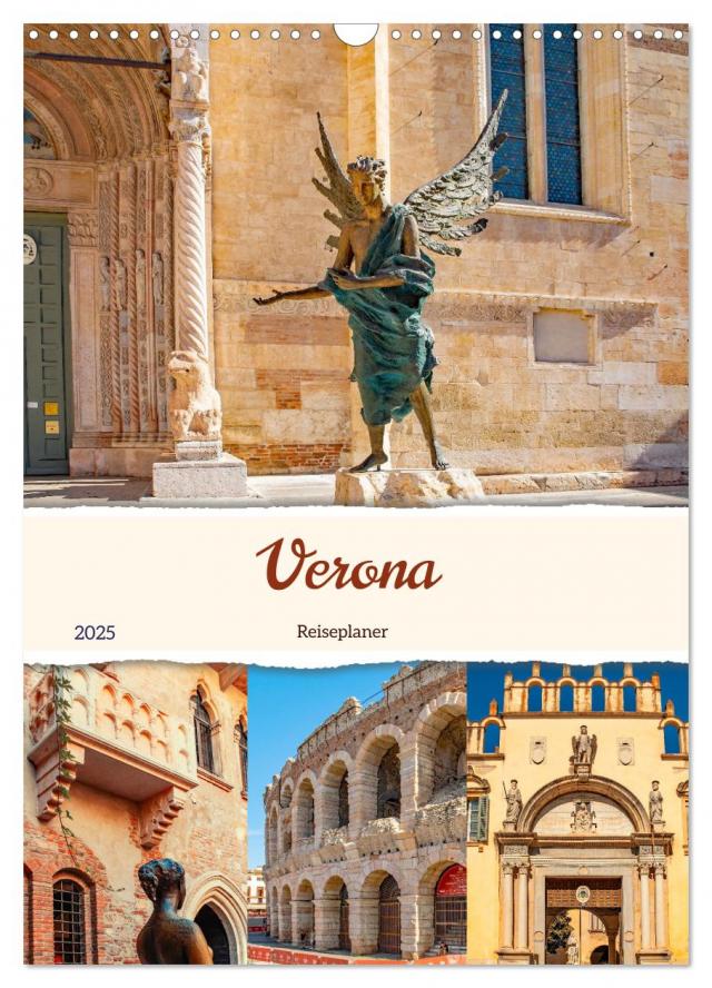 Verona - Reiseplaner (Wandkalender 2025 DIN A3 hoch), CALVENDO Monatskalender