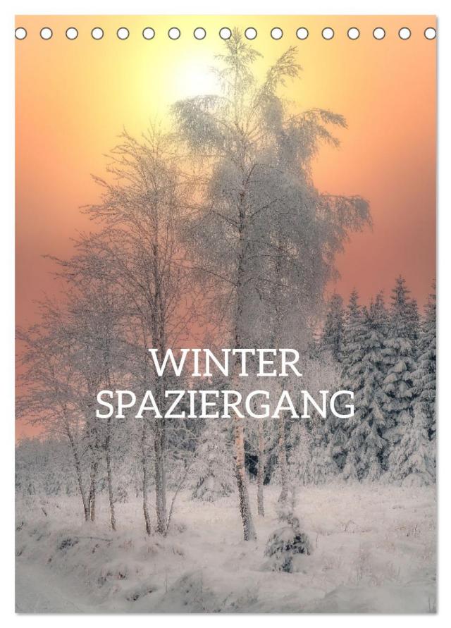 Winter Spaziergang (Tischkalender 2025 DIN A5 hoch), CALVENDO Monatskalender