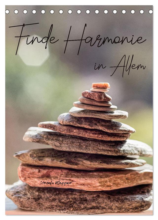 Finde Harmonie in Allem (Tischkalender 2025 DIN A5 hoch), CALVENDO Monatskalender