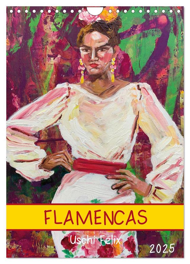 FLAMENCAS (Wandkalender 2025 DIN A4 hoch), CALVENDO Monatskalender