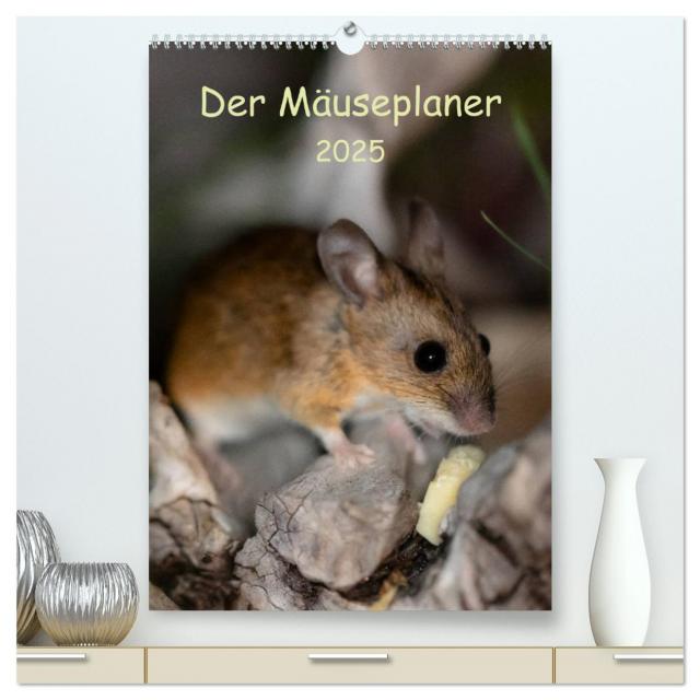 Der Mäuseplaner (hochwertiger Premium Wandkalender 2025 DIN A2 hoch), Kunstdruck in Hochglanz