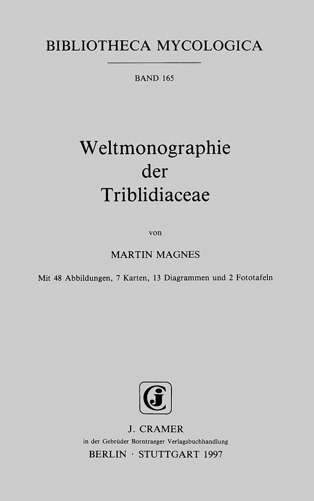 Weltmonographie der Triblidiaceae