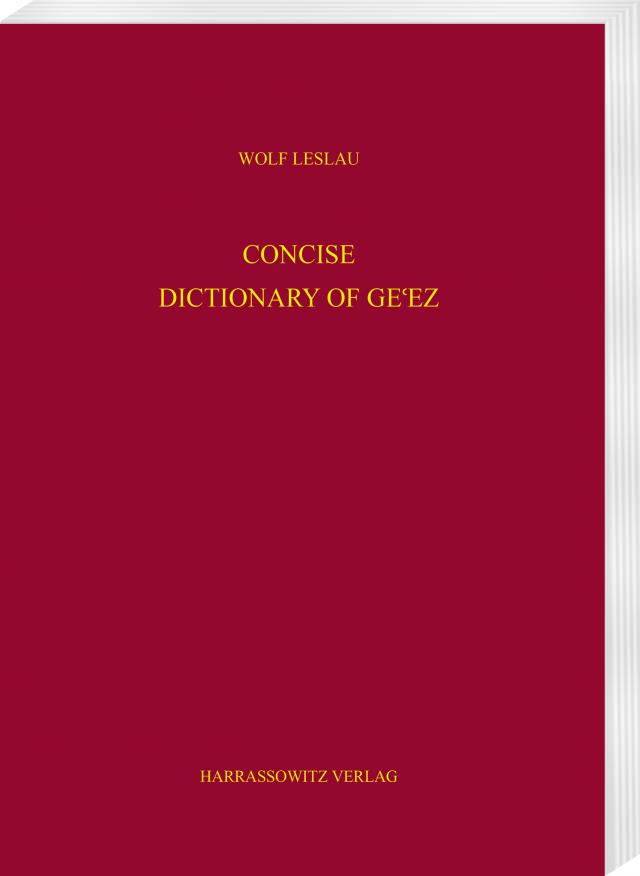 Concise Dictionary of Ge'ez