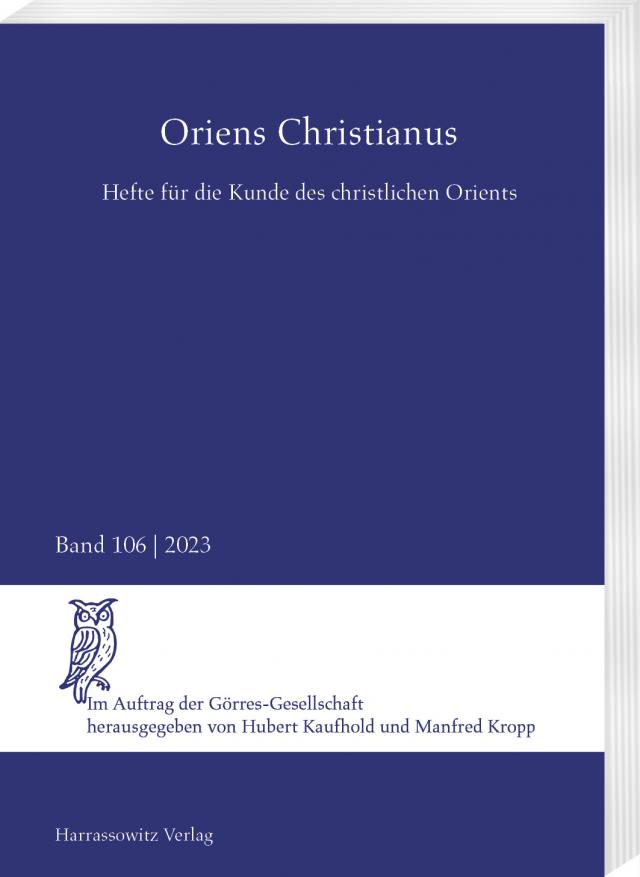 Oriens Christianus 106 (2023)