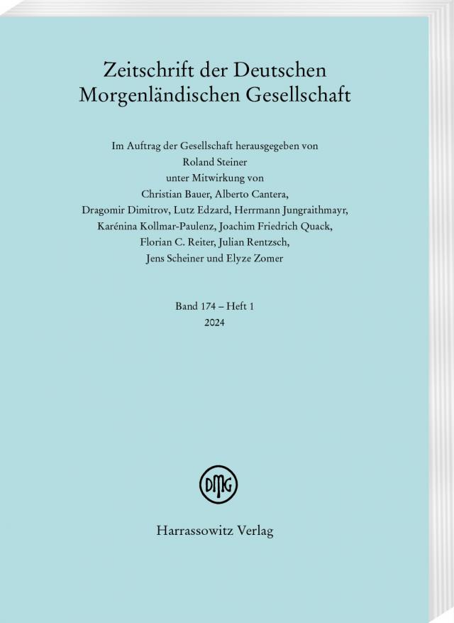 Zeitschrift der Deutschen Morgenländischen Gesellschaft 174 (2024) 1