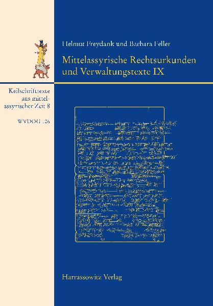 Keilschrifttexte aus mittelassyrischer Zeit / Mittelassyrische Rechtsurkunden und Verwaltungstexte IX