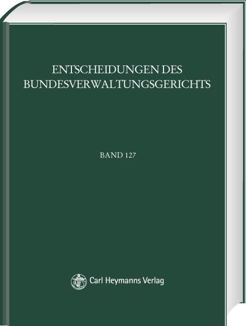 BVerwGE - Entscheidungen des Bundesverwaltungsgerichts / Stichworte Band 1-100 (BVerwG)