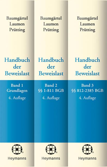Bundle Handbuch der Beweislast Band 1-3