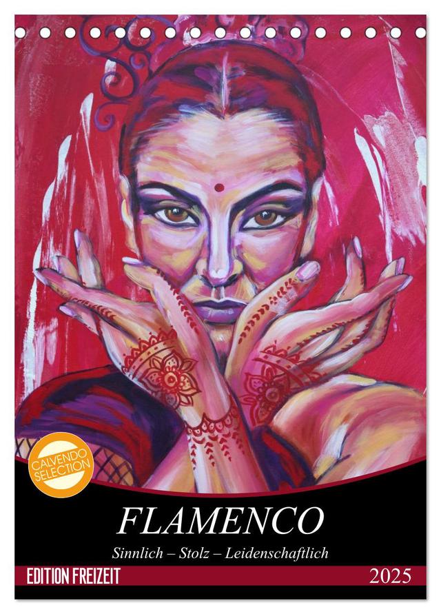 Flamenco (Tischkalender 2025 DIN A5 hoch), CALVENDO Monatskalender