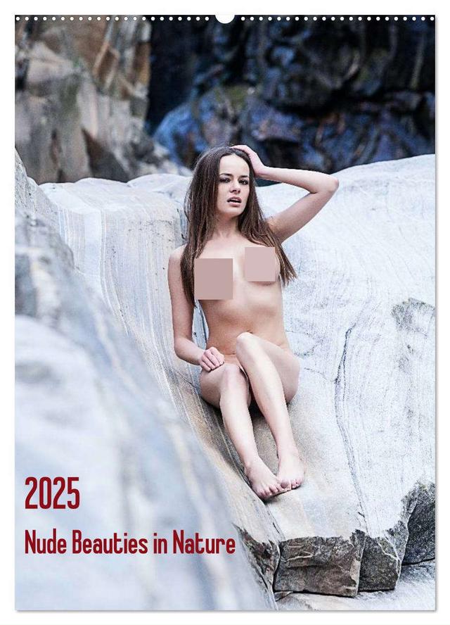 Nude Beauties in Nature (Wandkalender 2025 DIN A2 hoch), CALVENDO Monatskalender