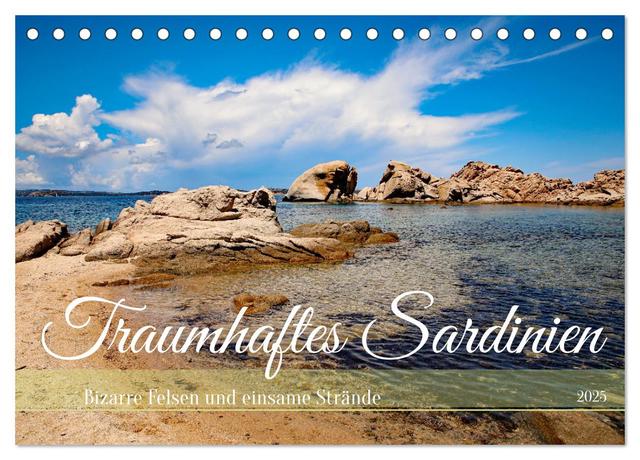 Traumhaftes Sardinien (Tischkalender 2025 DIN A5 quer), CALVENDO Monatskalender