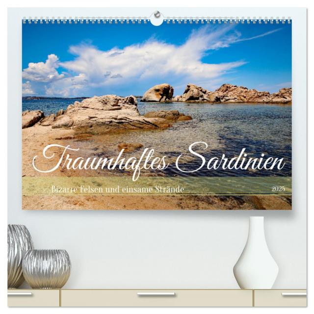 Traumhaftes Sardinien (hochwertiger Premium Wandkalender 2025 DIN A2 quer), Kunstdruck in Hochglanz