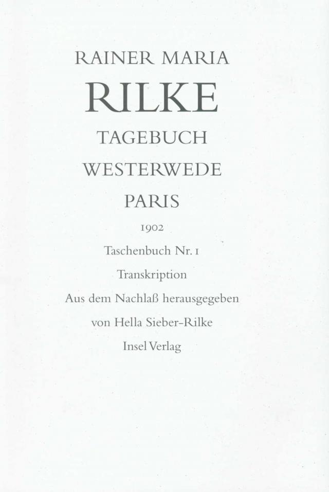 Tagebuch Westerwede und Paris. 1902