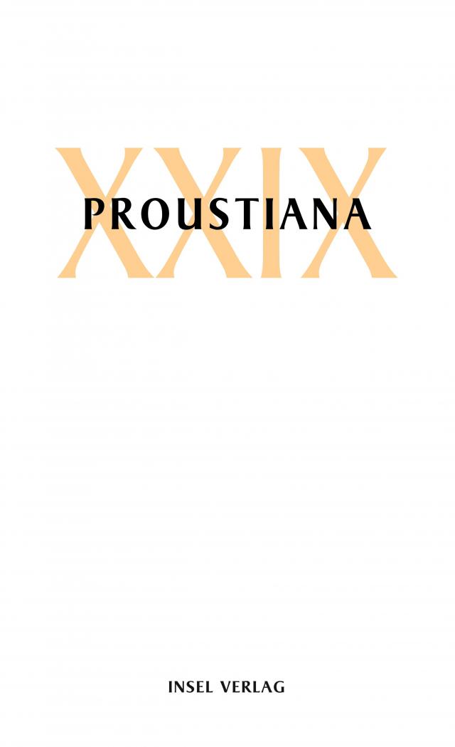 Proustiana XXIX